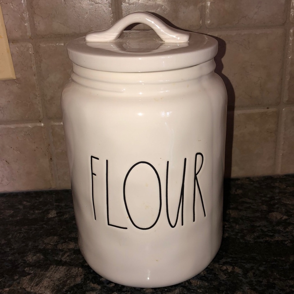 Rae Dunn Flower Canister